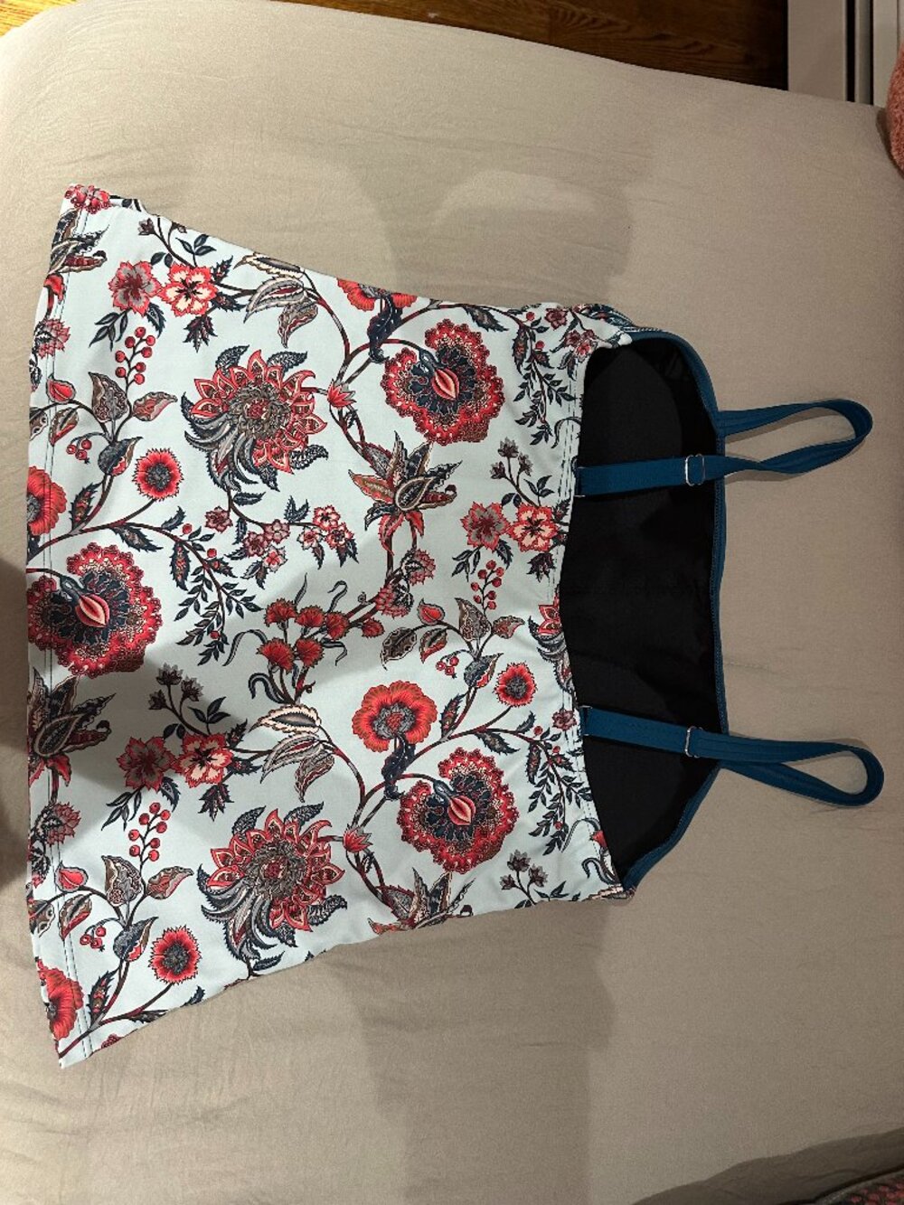 Cupshe Seafoam Whisper Floral Tankini - NWT - Picture 7 of 13